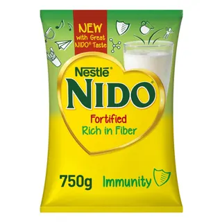 Nido Grow Fiber Full Cream Milk Powder Pouch, 750g