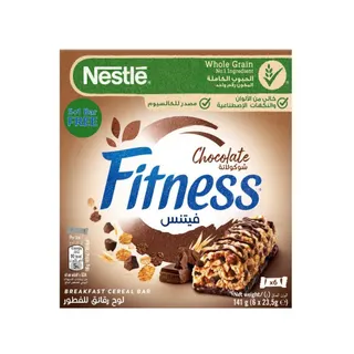 Fitness Chocolate Cereal Bar, 5+1x23.5g