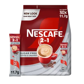 Nescafe Classic 2 in 1 Sugar Free Coffee Mix, 30x11.7g