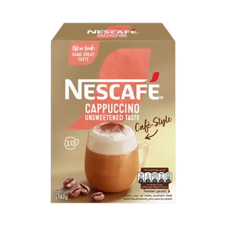 Nescafe Unsweetened Taste Cappuccino Instant Coffee Mix, 10x14.2g