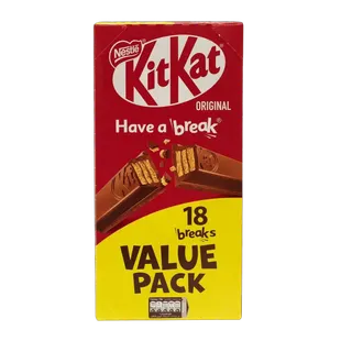 KitKat 2 Fingers Chocolate Box, 18x20.5g