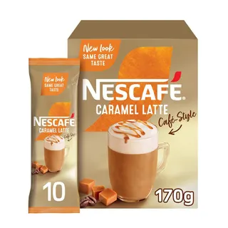 Nescafe Gold Caramel Latte Coffee Mix Box, 10x18.5g