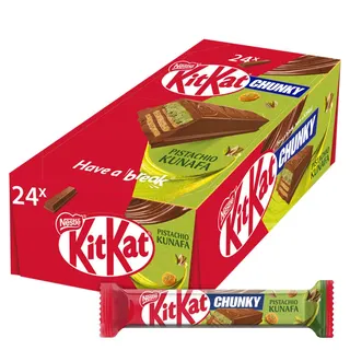 KitKat Chunky Pistachio Kunafa Chocolate Bars, 24x41g