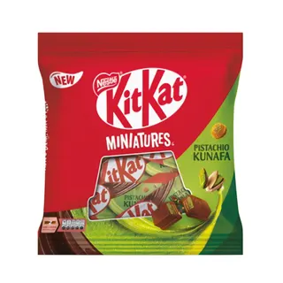 KitKat Miniatures Pistachio Kunafa Chocolate Bars, 96.3g
