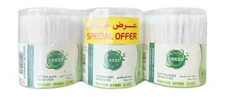Earth Green Choice Biodegradable Cotton Swabs, 200 Pieces