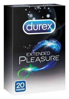 Durex Extended Pleasure Condoms, 20 Pieces