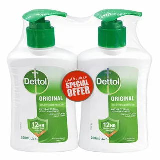 Dettol Original Pine Scent Liquid Handwash, 2x200ml