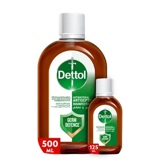 Dettol Antiseptic Antibacterial Disinfectant Liquid, 500ml+125ml