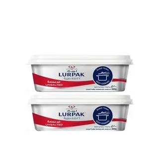 Lurpak Butter Soft Unsalted, 2x250g
