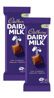 Cadbury Dairy Milk Chocolate Slab, 2x170g