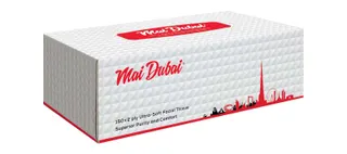 Mai Dubai Ultra Soft 2-Ply Tissues, 150 Pieces