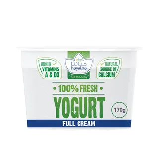 Hayatna Full Cream Yoghurt, UAE, 170g
