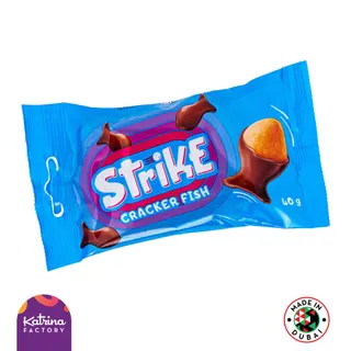 Katrina Strike Milk Chocolate Cracker Fish, 40g