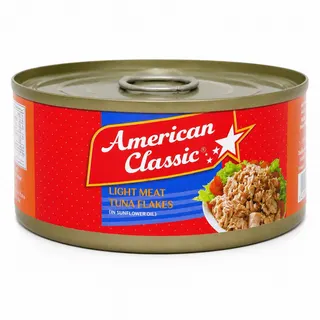 American Classic Light Meat Tuna Flakes in Sunflower Oil, 185g