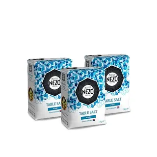 Nezo Fine Table Salt, 3x1kg