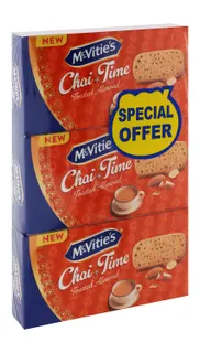 McVitie's Chai Time Toasted Almond Biscuits, 100g