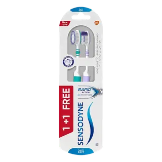 Sensodyne Rapid Action Soft Toothbrushes, 2 Pieces