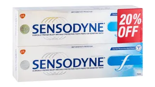 Sensodyne Toothpaste Fluoride 75 ml 2 pcs 20%