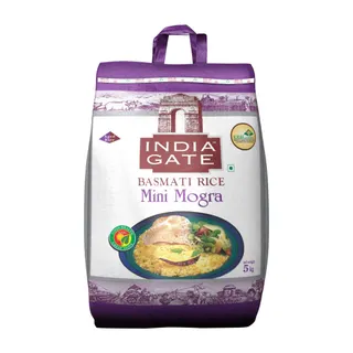 India Gate Mini Mogra Basmati Rice, 5kg