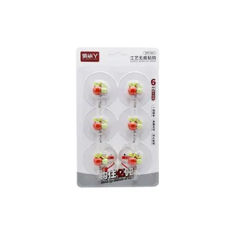 Qiaoxiaoya Wall Hooks, 6 Pieces