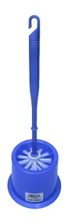 Blue Toilet Brush with Holder, 2-Pack