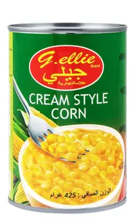 Gellie Cream Style Corn, 425g