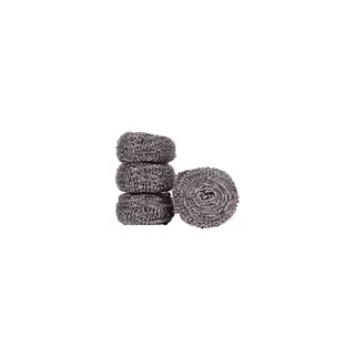Gray Steel Wool Cleaning Pads, 4 Pieces