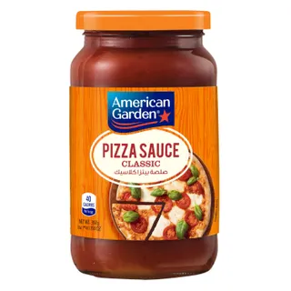 American Garden Classic Pizza Sauce Glass Jar Gluten Free Dairy Free, 397g