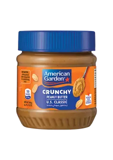 American Garden Chunky Peanut Butter, Vegan, Gluten Free, 340g