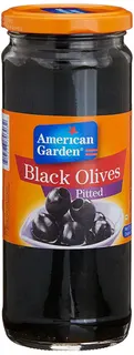 American Garden Pitted Black Olives, 450g