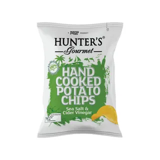 Hunter's Gourmet Sea Salt & Cider Vinegar Hand Cooked Potato Chips, 125g