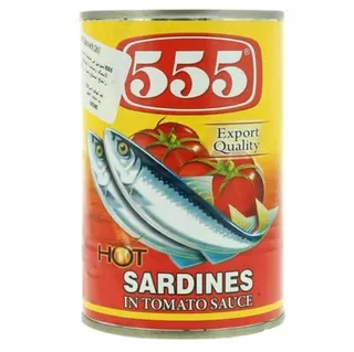 555 Sardine In Tomato and Hot Sauce 155 g