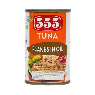 555 Tuna Flakes in Oil, 155g