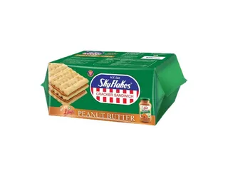 Sky Flakes Cracker Sandwich Filled with Peanut Butter