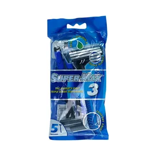Supermax 3 Disposable Razor Pouch 5 pcs