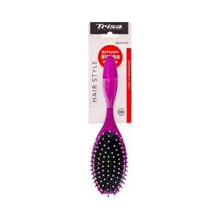 Trisa Hair Brush Large Rubber Plastic Pins