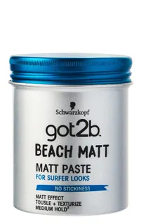 Schwarzkopf Got2b Beach Matt Paste Medium Hold, 100ml