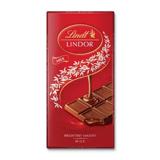 Lindt Lindor Milk Chocolate Tablet, 100g