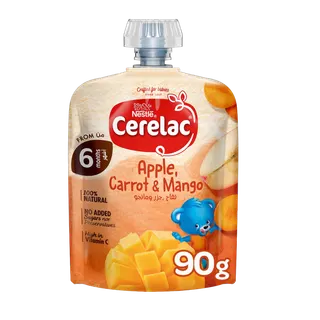 Cerelac Puree Apple Mango & Carrot  90 g
