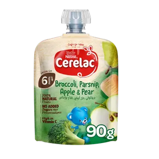 Cerelac Broccoli, Parsnip, Apple & Pear Puree 6+ Months, 90g