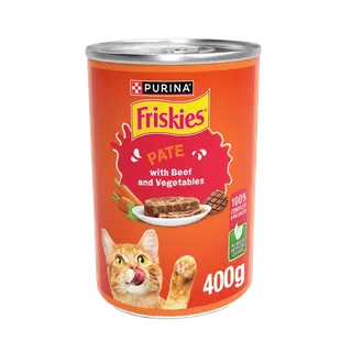 Purina Friskies Beef & Vegetables In Chunkpound Wet Cat Food, 400g