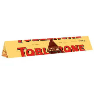 Toblerone Swiss Milk Chocolate Bar with Honey & Almond Nougat, 100g