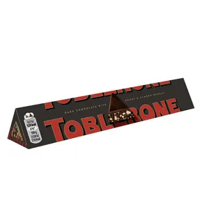 Toblerone Swiss Dark Chocolate Bar with Honey & Almond Nougat, 100g