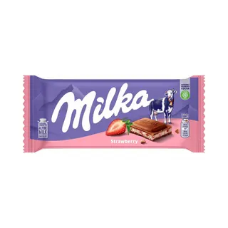 Milka Chocolate W/ Strawberry, 100g