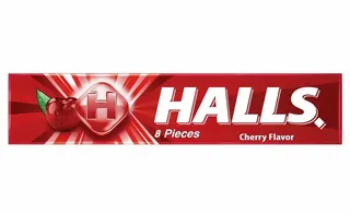 Halls Cherry Flavored Candy, 8 Pieces, 22.4g