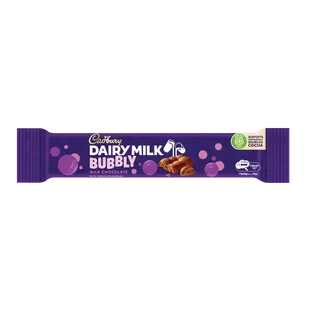 Cadbury Dairy Milk Bubbly Original Chocolate Bar, 24g