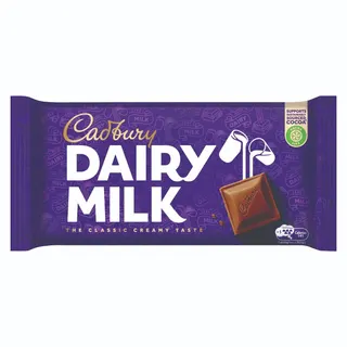 Cadbury Dairy Milk Plain Chocolate Bar, 212g