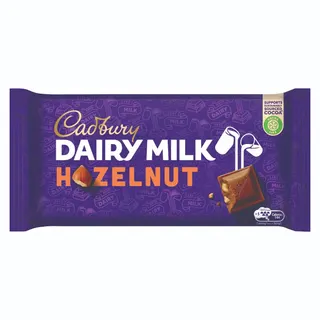 Cadbury Dairy Milk Hazelnut Chocolate Bar, 212g