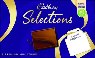 Cadbury Selections Assorted Chocolate Gift Box, 8 Pieces, 80g