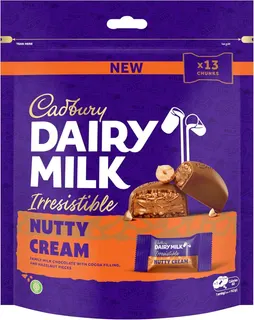 Cadbury Dairy Milk Irresistible Nutty Cream Chocolate Minis, 136.5g